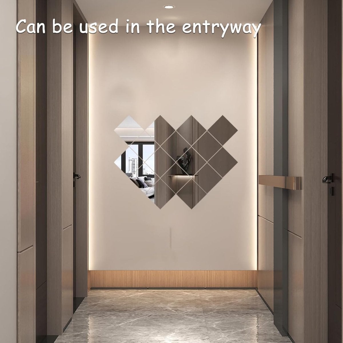 10 Specchi Adesivi 20x20cm - Flessibili E Infrangibili Per Decorazione - Foto 6