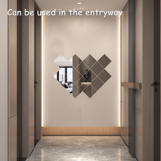 10 Specchi Adesivi 20x20cm - Flessibili E Infrangibili Per Decorazione - Foto 6