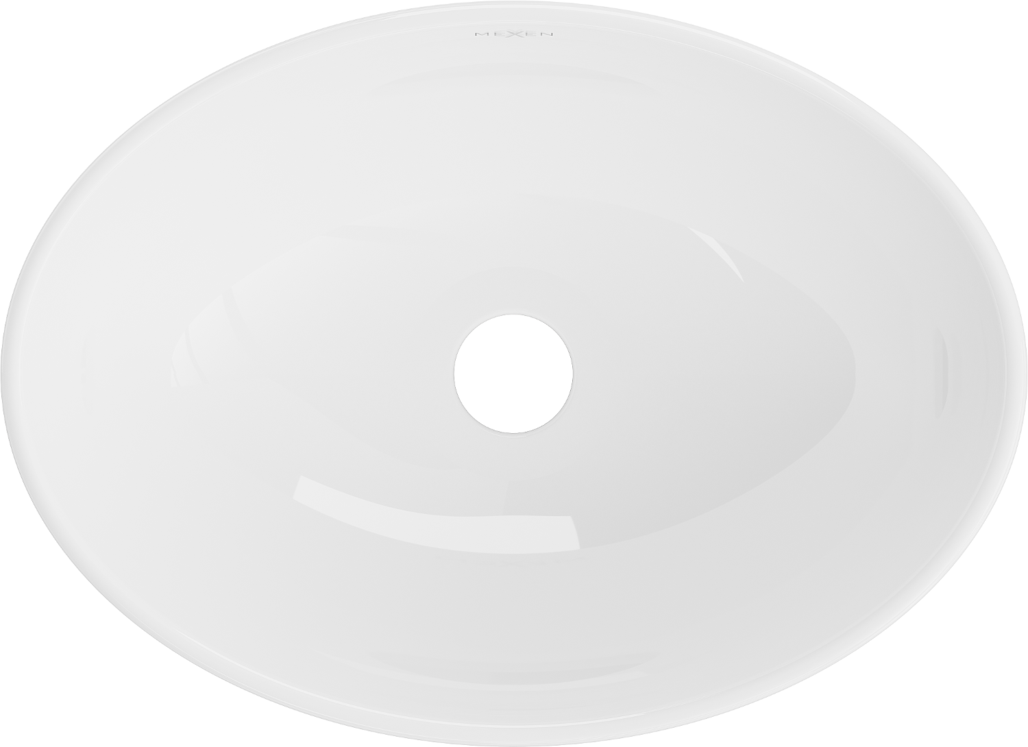 Mexen Elza umywalka nablatowa 40 x 33, cm biała - 21014000 - 5