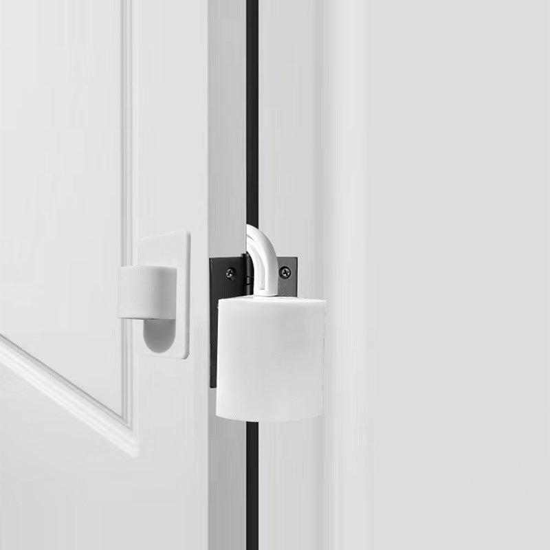 Jeu de 2 entrebailleurs bloque-charnière à suspendre, pour bloquer la porte et éviter des fermetures inattendues, contient un support adhésif - 3