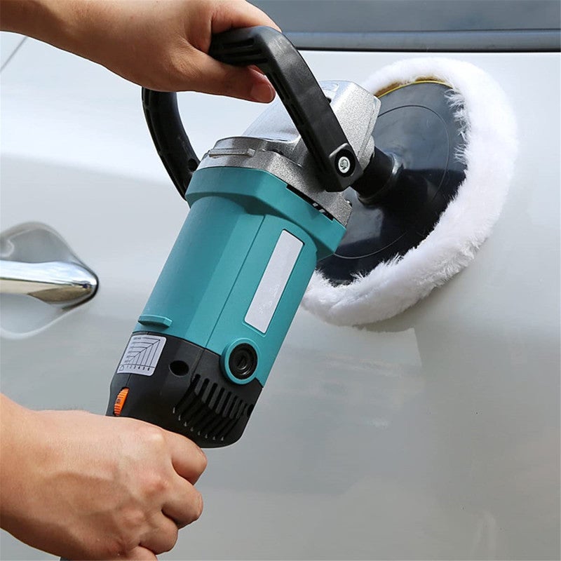 Polisseuse électrique voiture 1400W vitesse variable automatique éponge rotative multifonctionnelle 3600 tr/min - 7