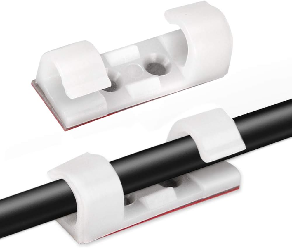 ERBO 50 supporti per cavi, clip per cavi con forti cuscinetti autoadesivi, organizer per cavi, morsetti