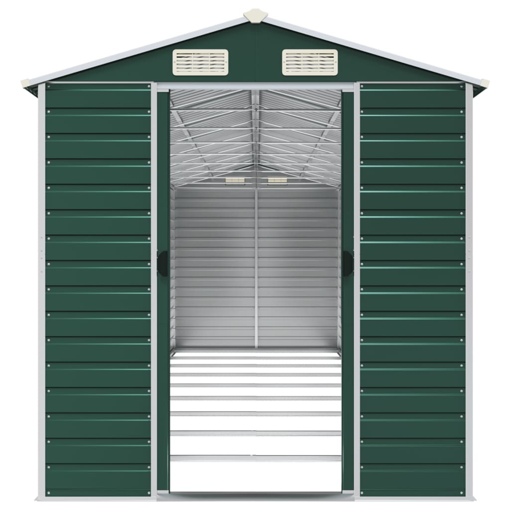 Maison Exclusive - Abri de jardin vert 191x810x198 cm acier galvanisé - 5