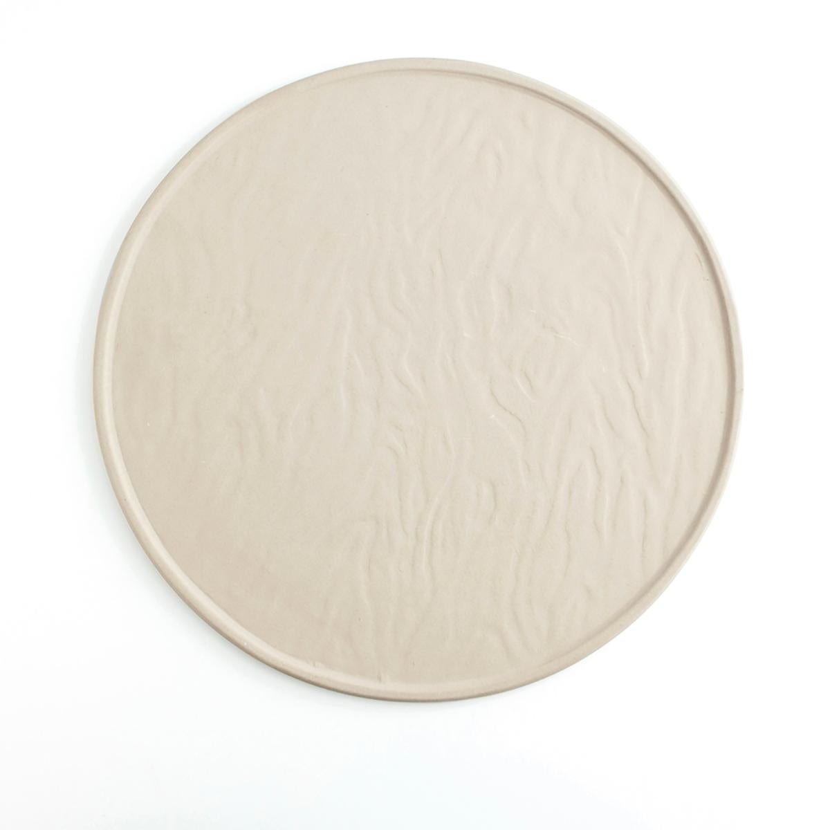 Quid Plato Pizza 33Cm Cerámica Beige Mineral Gres - Imagen 2
