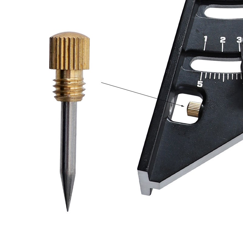 Pré Equerre Menuisier Metal Aluminium Règle de Triangle Pliante Équerre Combinée 310mm Multifonction Équerre Triangle Règle d'Angle Rapporteur - 4