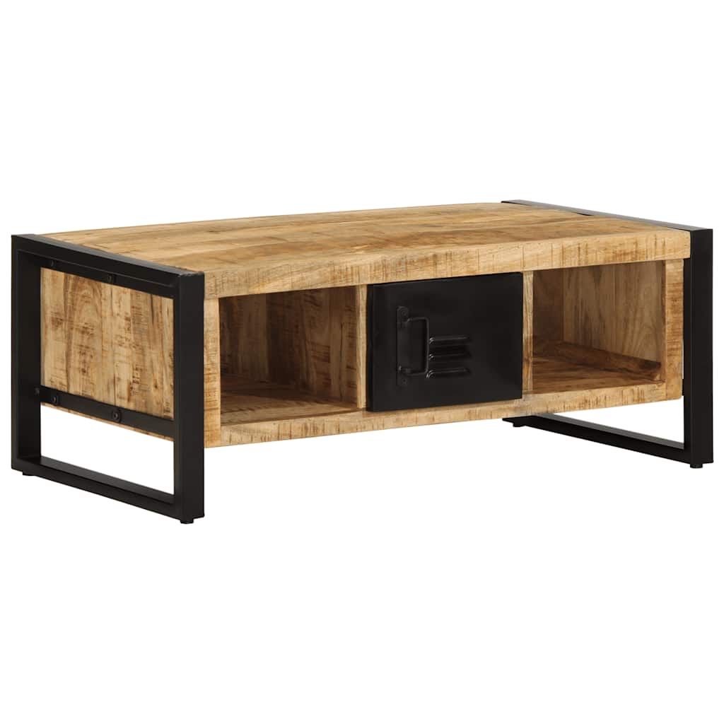 Stolik kawowy, 90x50x36 cm, surowe lite drewno mango vidaXL