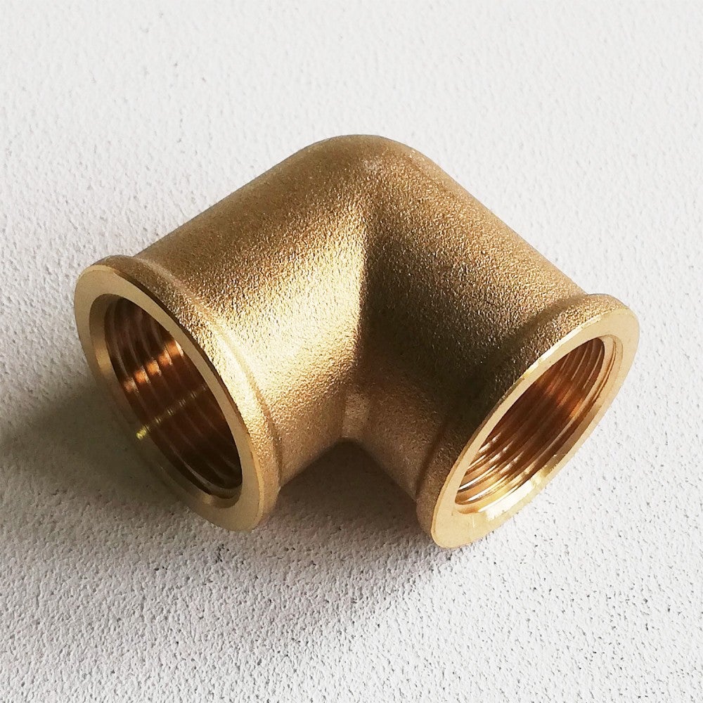 Gomito 90° Filettato FF 1/2" Ottone Cromato Lucido - D'Alessandris
