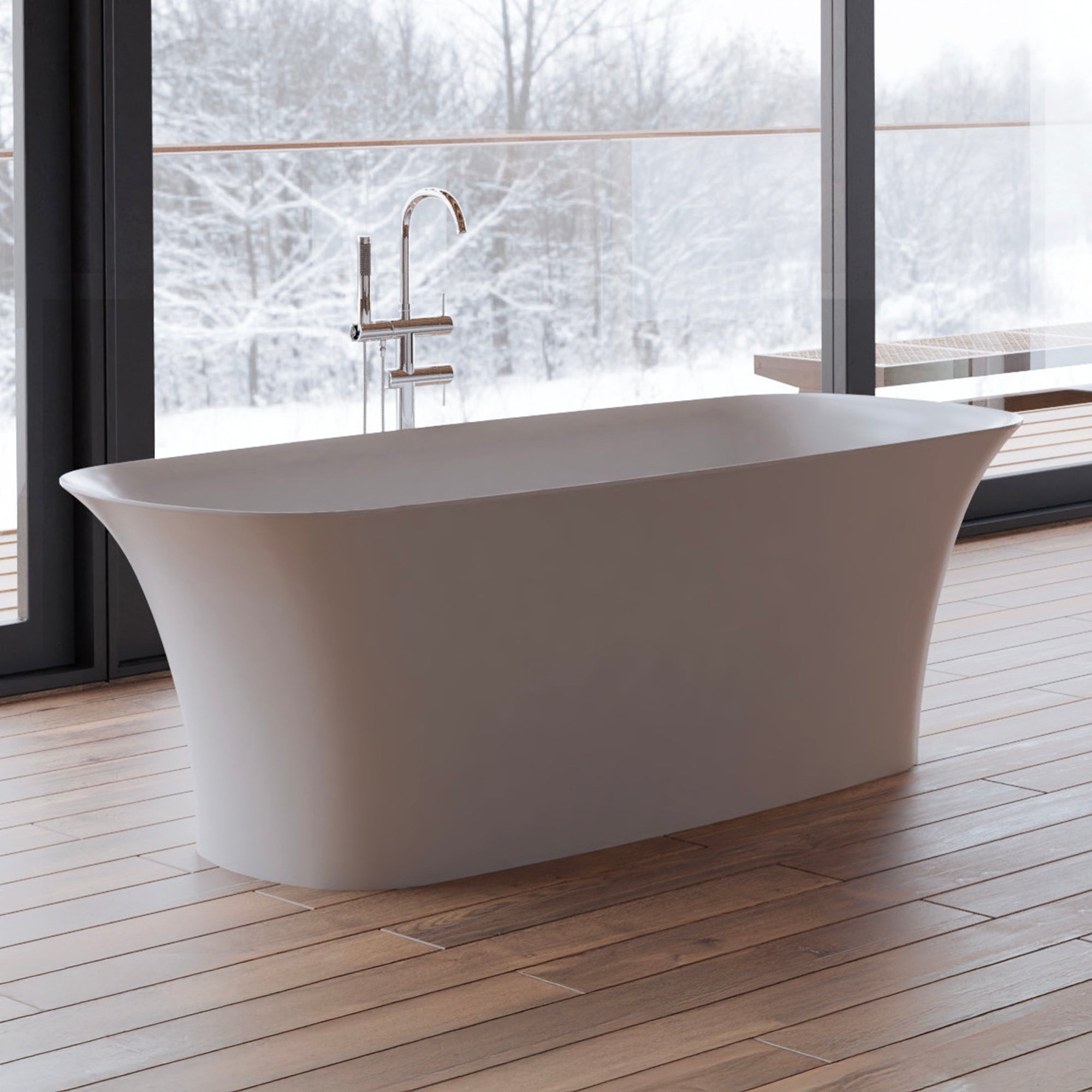 Baignoire Ilot Bliss 170 blanche 170 x80 x58 cm, by SPALINA - 4