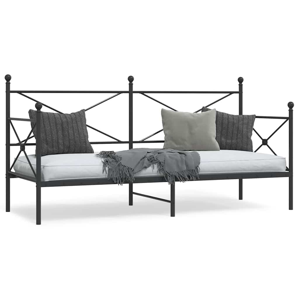 VidaXL Dormeuse con Presa USB Grigio Chiaro in Tessuto 90x200 cm
