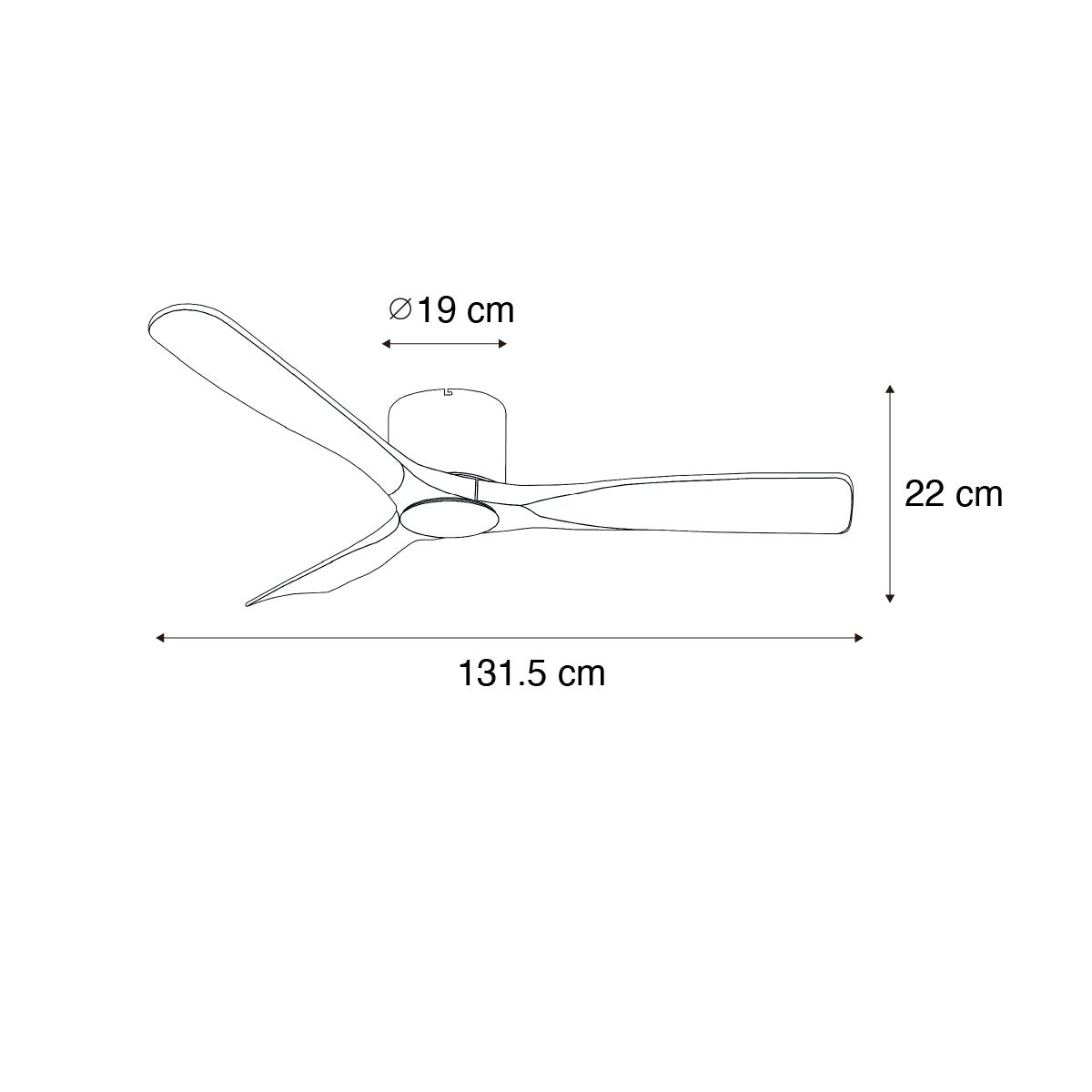Qazqa moderne ventilateur plafond - Jerri - marron, rond, led intégrée 24w incluse, 3000k - 6500k, avec télécommande, - 3