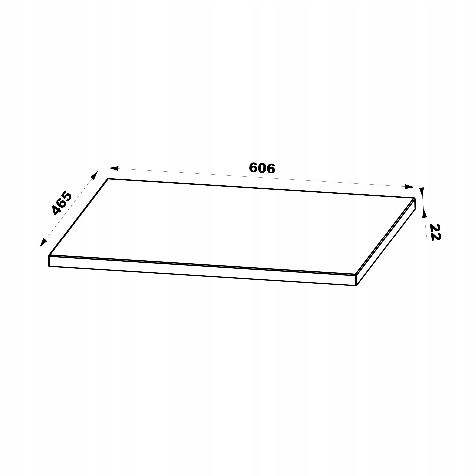 Szafka łazienkowa STELLA 60 cm orzech mat z czarnym blatem ryflowane fronty - 4