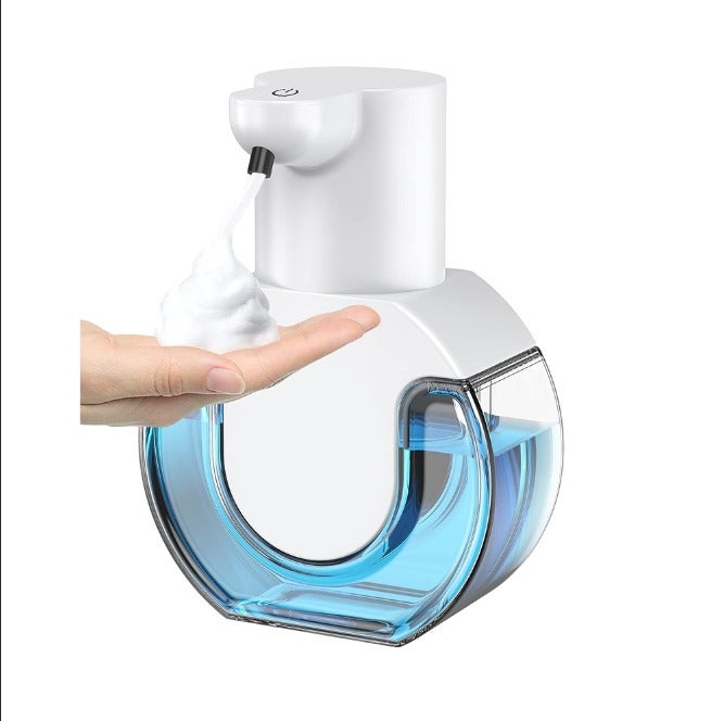 Automatyczny Dozownik Mydła 4 Poziomy Regulacji 430ml Ścienny Dozownik Mydła Ładowany przez USB Elektryczny Dozownik Mydła w Piance do