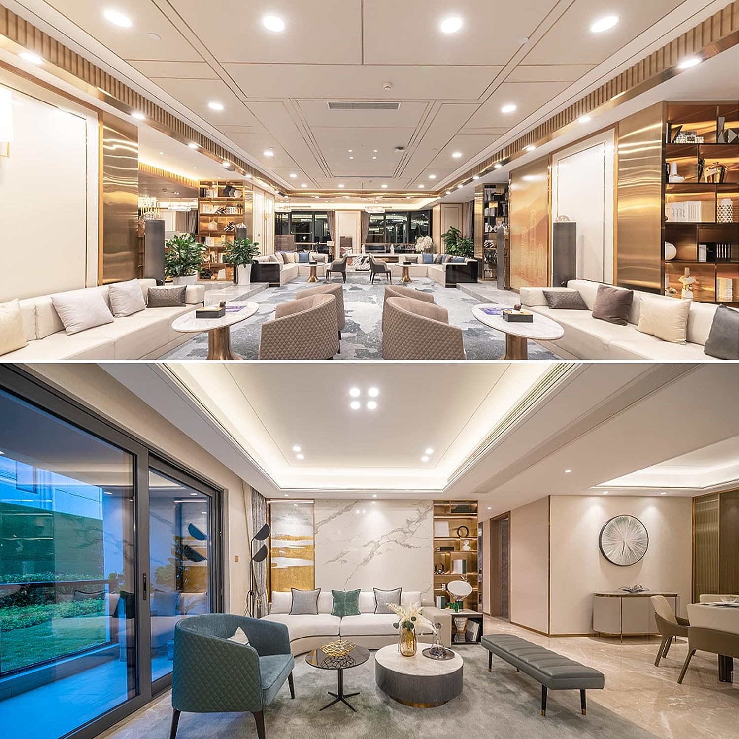 Confezione da 10 Faretti LED da Incasso, 5W Lumen Equivalenti a 50W Incandescente, Bianco 4000K, Ultra Piatti, per Bagno, Cucina, Soggiorno, Corridoio - 3