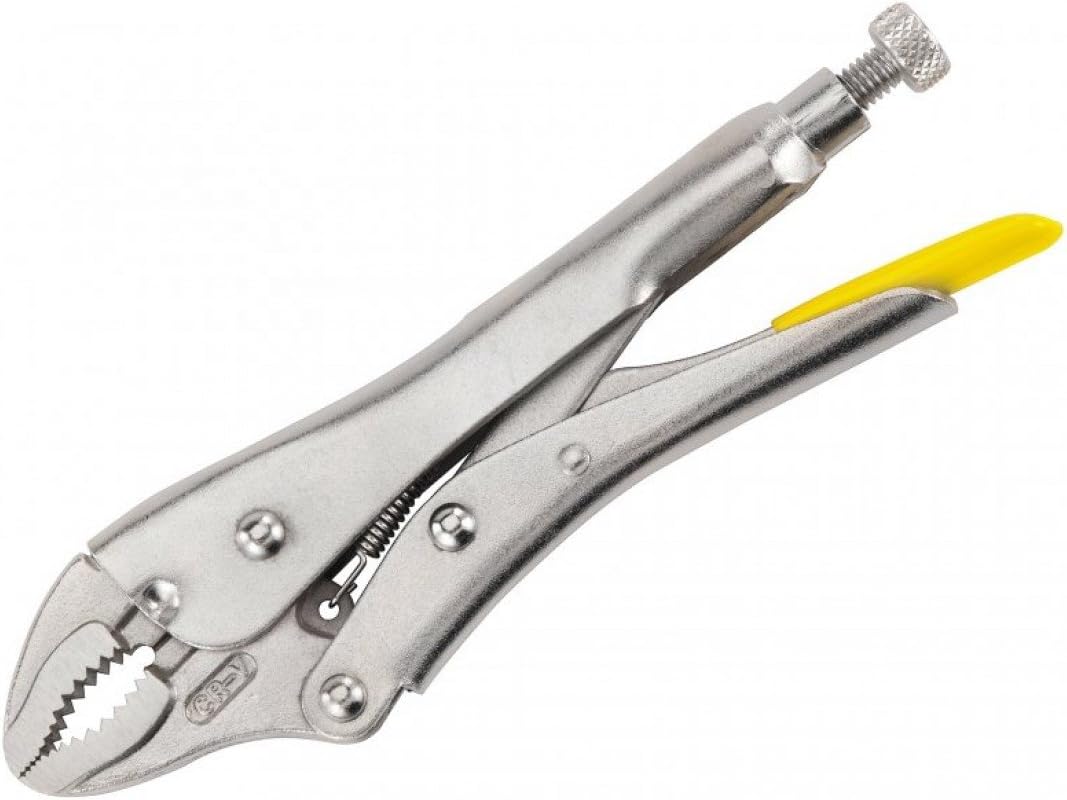 Szczypce zaciskowe 225 mm z szczęką 73 mm - szczęki obrabiane i hartowane dla większej wytrzymałości - dźwignia blokująca - regulowana siła zacisku