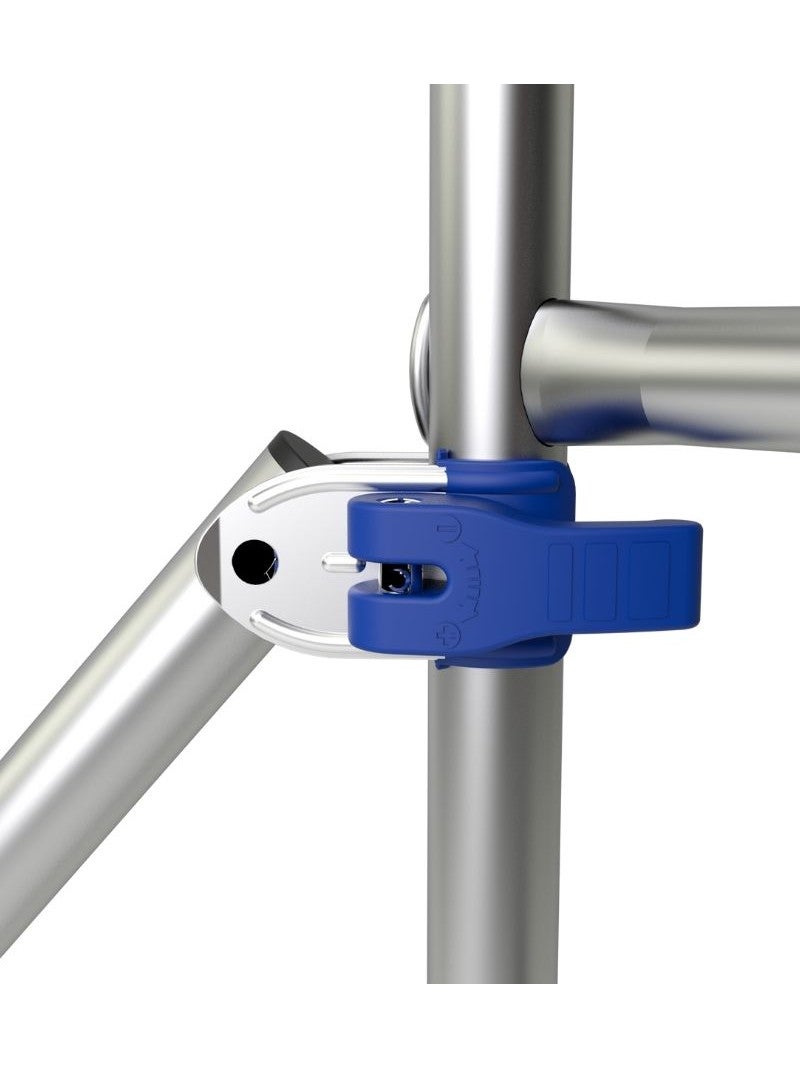 TUBESCA-Comabi - Échafaudage roulant aluminium Cross – Longueur 1,80m - Hauteur de plateau 1,85m - 4