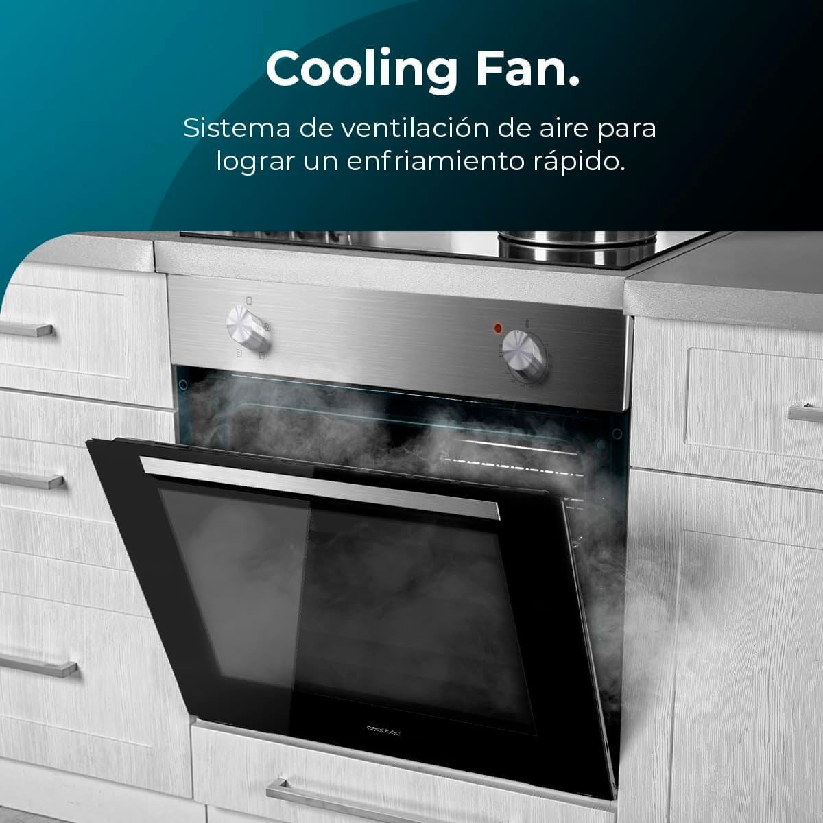 Four encastrable Cecotec Bolero Hexa capacité 77 litres 2800W inox - 8