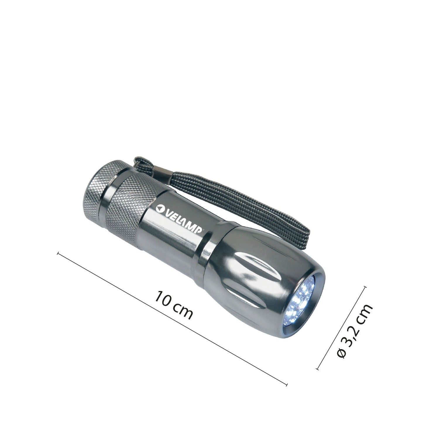 Lampe torche compacte en aluminium 9 LED + housse incluse - 3