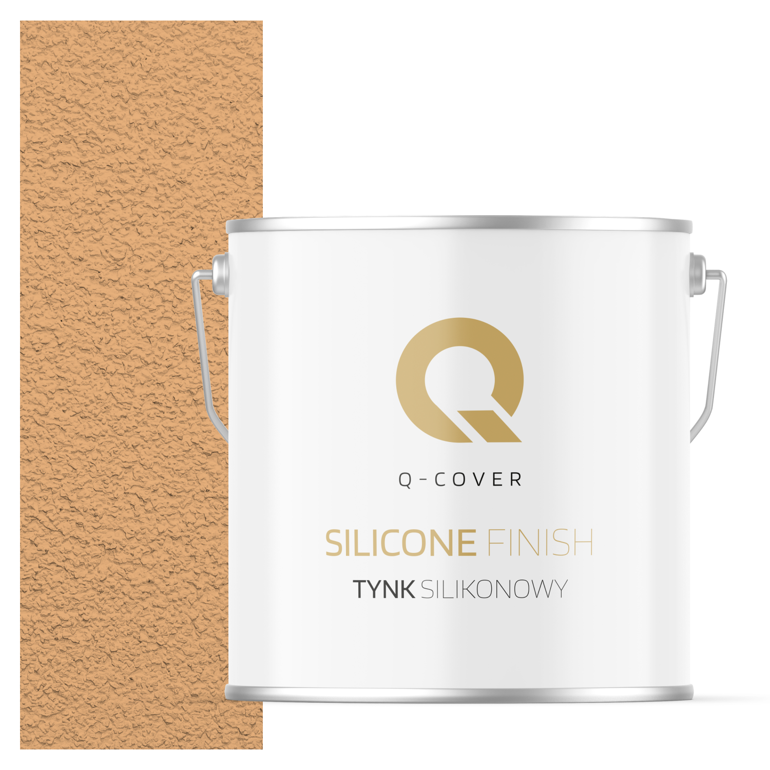 Tynk Silikonowy Elewacyjny Baranek 3.0mm Q-Cover Brzoskwiniowy F585 7KG