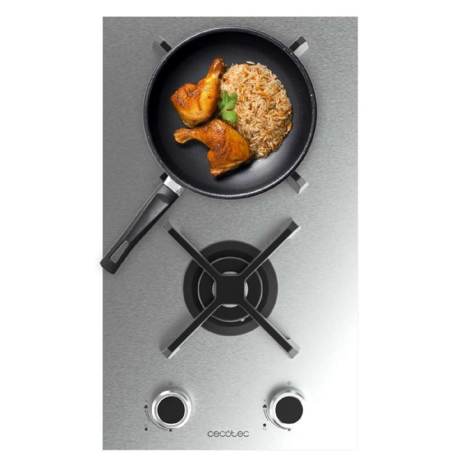 Cecotec Placa De Gas 2 Fuegos Bolero Squad G 2400S Inox , Leroy Merlin