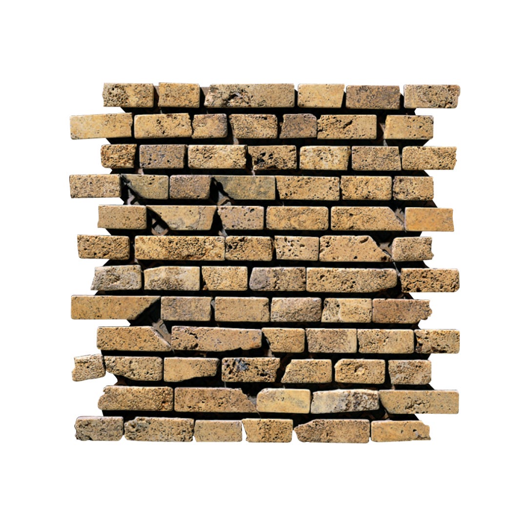 Mosaïque Pierre Naturelle 23x23x8mm Jaune Gris Mosaïque Pierre Naturelle 23x23x8mm Jaune Gris