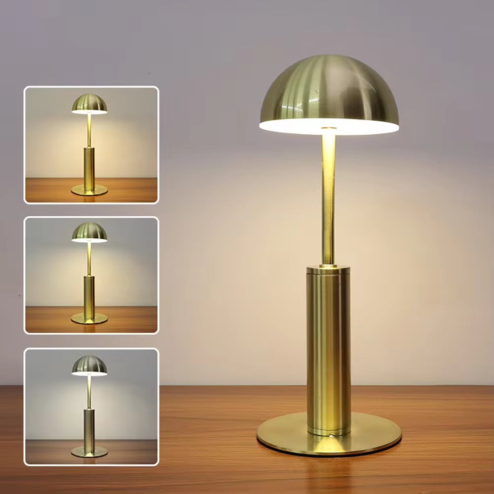 wowatt Lampe de Table Sans Fil, 3 Températures de Couleur et Gradation Continue Lampe Tactile, IP54 Lampe Exterieur Rechargeable USB, Deux Hauteurs Réglables pour Chambre à Coucher, Patio, Restaurant