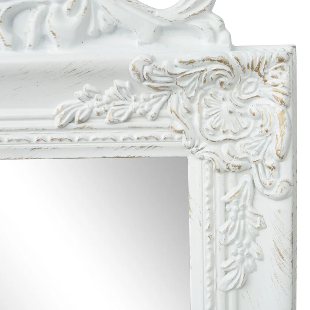 Espelho de pé estilo barroco branco 160x40 cm- COMFORTXL - 3
