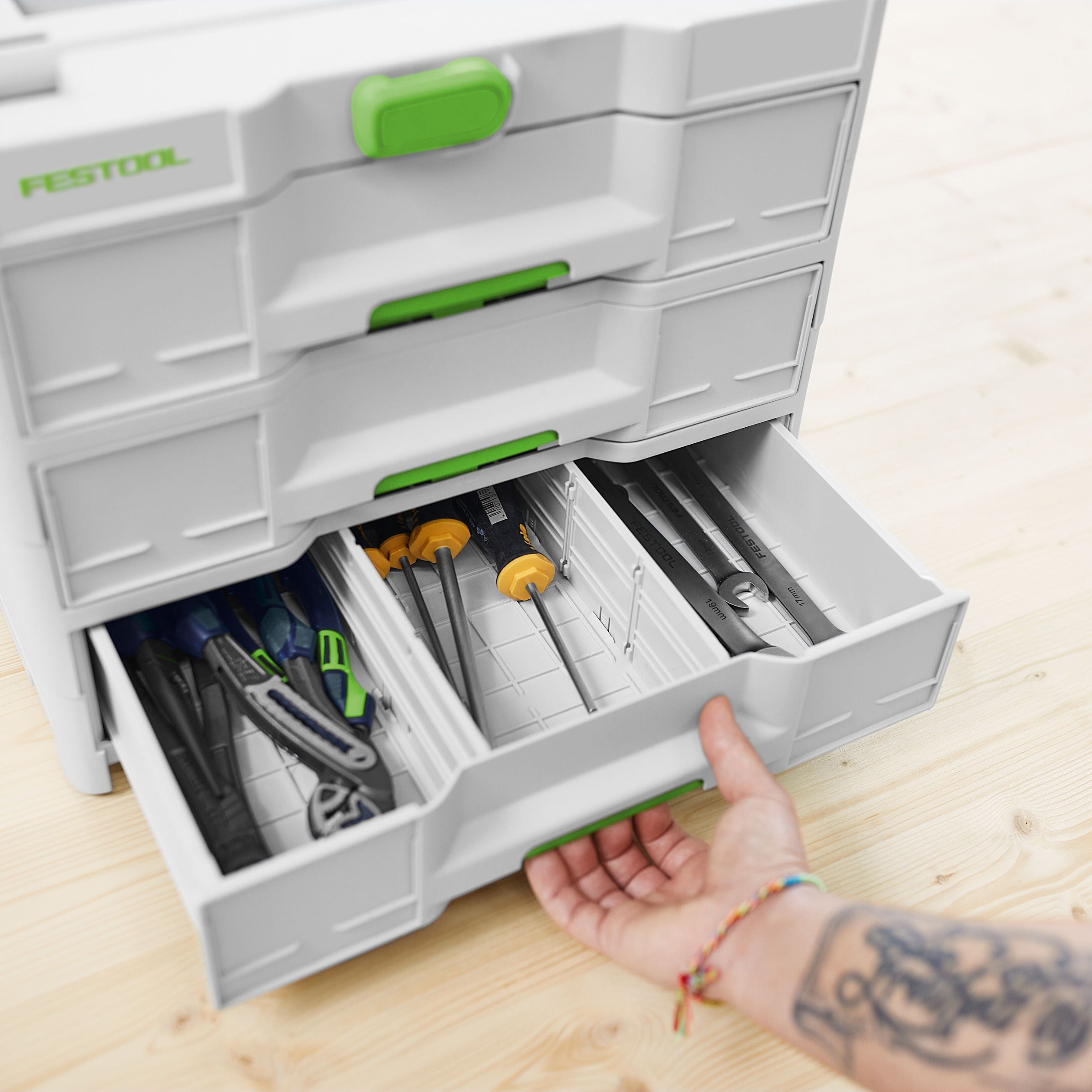 Festool - Sortainer SYS3-SORT/3 M337 avec 3 tiroirs - 577769 - 9