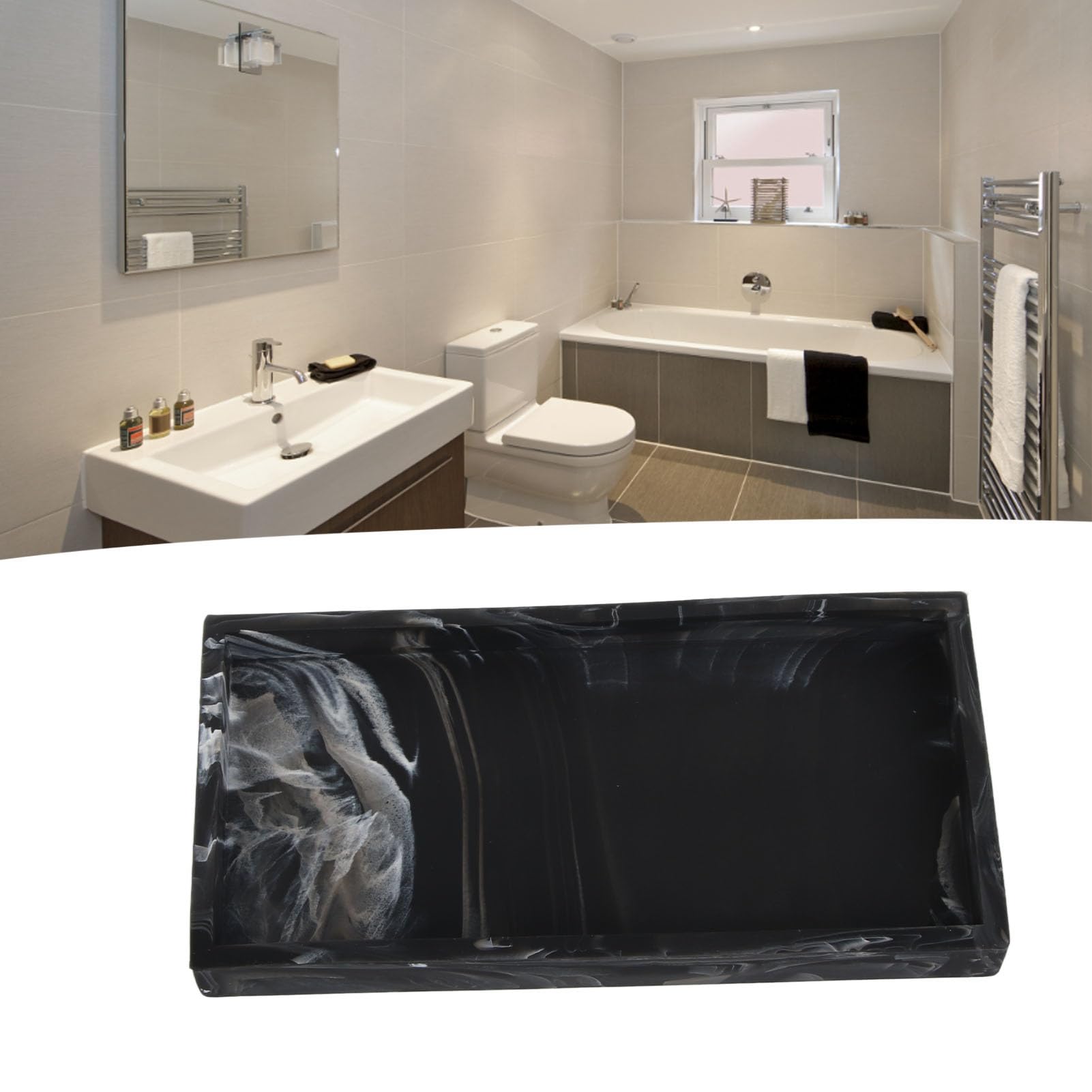 LBRTMED Vassoio da Bagno in Silicone vano