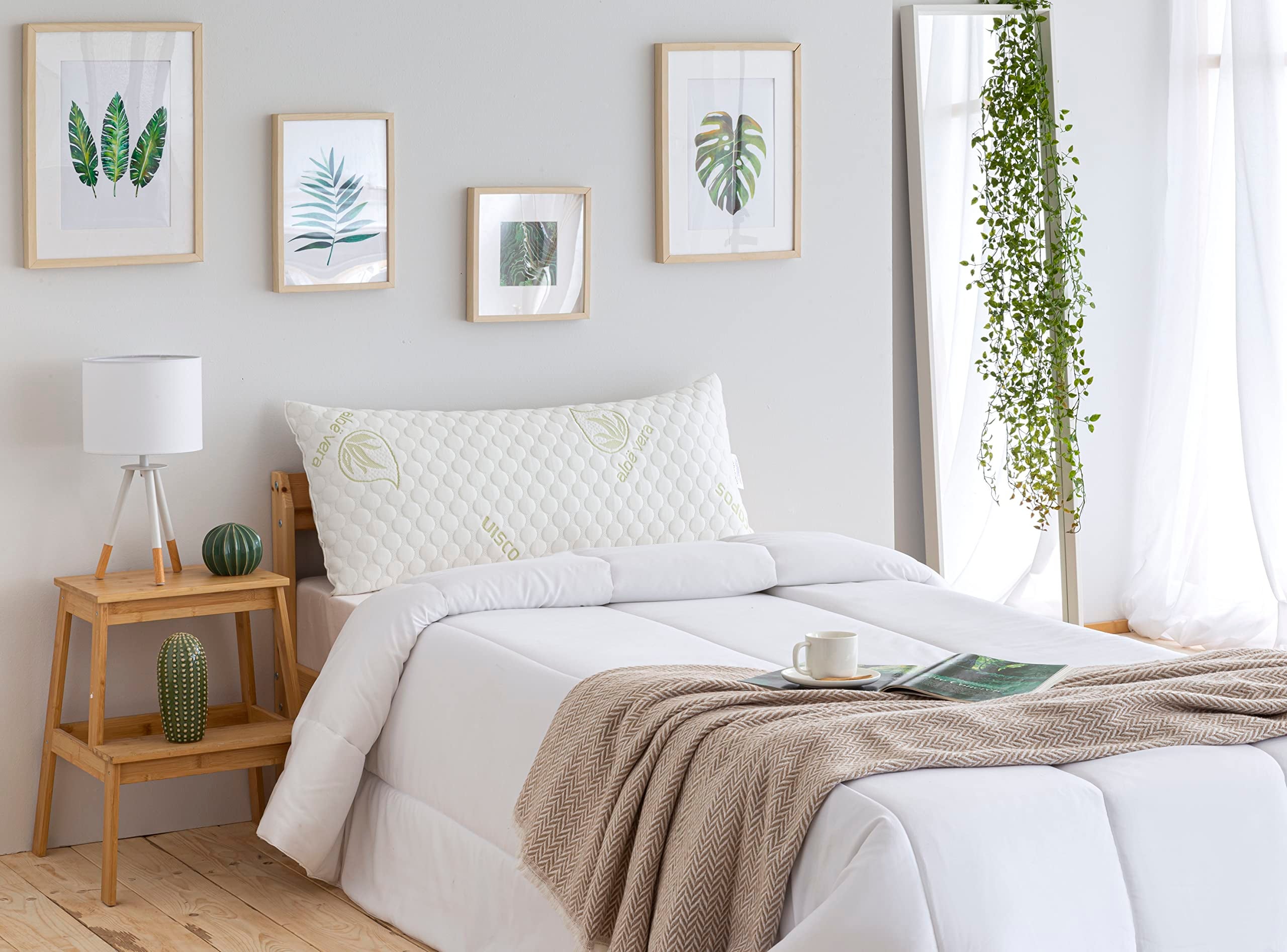 Almohada Viscoelástica de Copos 67x36 cm Aloe Vera Firmeza Media-Alta TODOCAMA - 4
