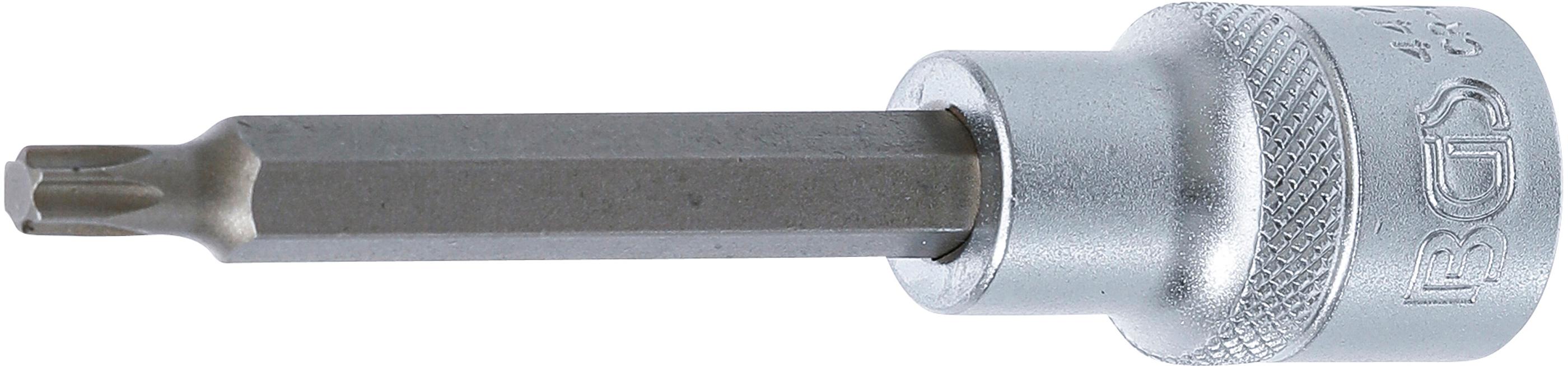 BGS Bit-Nasadka długości 100 mm napęd kwadrat wewnętrzny 12,5 mm (1/2") profil T (dla Torx) T30 - 4471