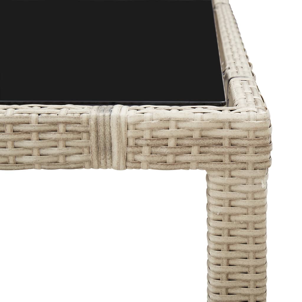 Maison Exclusive - Set da Pranzo da Giardino 7 pz con Cuscini in Polyrattan Beige - 9
