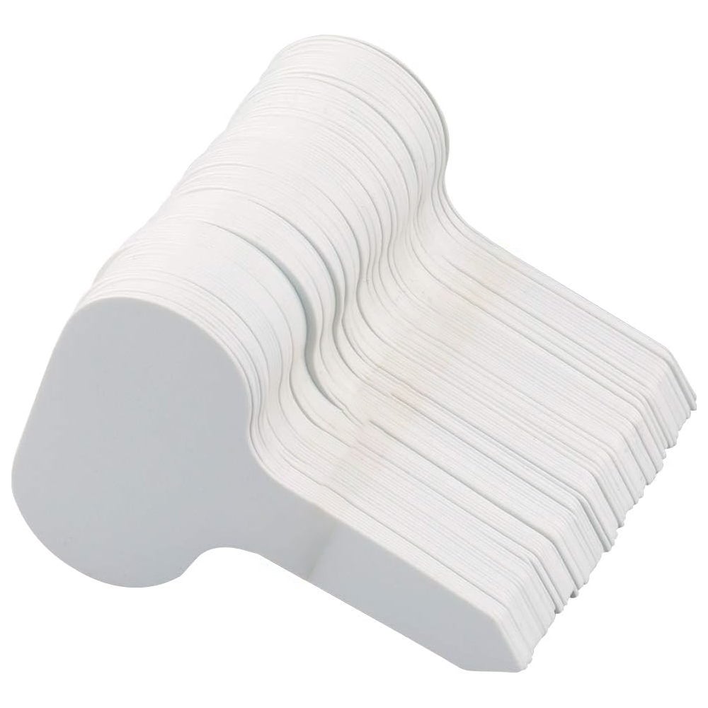100 pezzi etichette per piante, etichette per piantine, orto, piantagione, plastica impermeabile, per esterni, bianco, 10x6 cm | Leroy Merlin