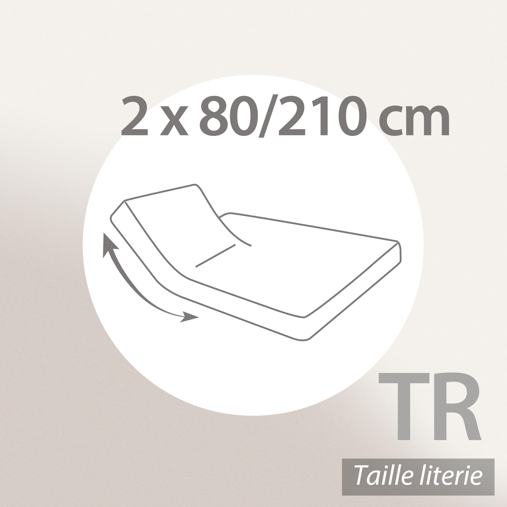 Protège matelas ANTONIN 2x80x210 cm bonnet 40 cm molleton 220 g/m² absorbant blanc lit articulé TR - 6