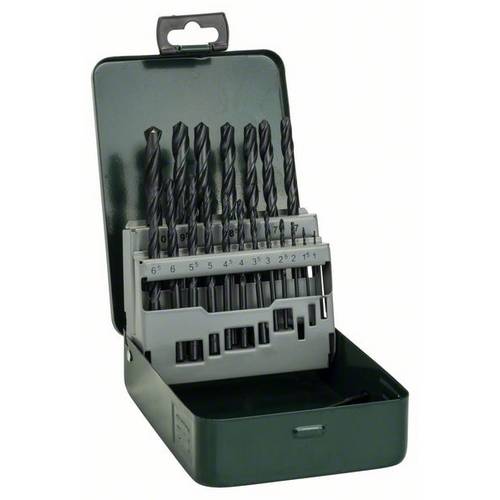 Bosch Accessories 2607019435 Promoline HSS Jeu de forets pour le métal 19 pièces 1 mm, 1.5 mm, 2 mm, 2.5 mm, 3 mm, 3.5