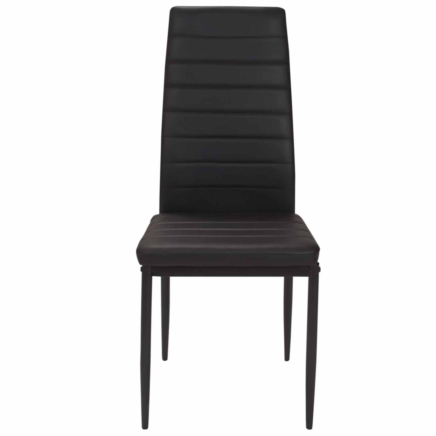 Lot de 6 chaises ROMANE noires pour salle à manger - 4