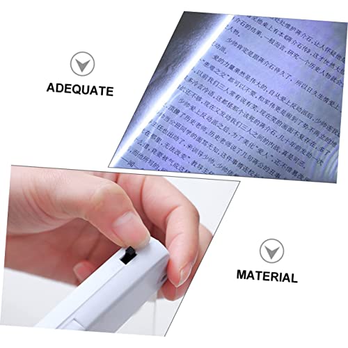 2PCS Lampe de lecture LED, conçue pour une utilisation nocturne, respectueuse des yeux, alimentée par piles, adaptée aux livres et aux bureaux, blanc - 2