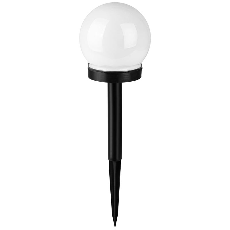 Lampa ogrodowa solarna LED kula 10cm 6000K zimna biel wbijana IP44 MasterLED