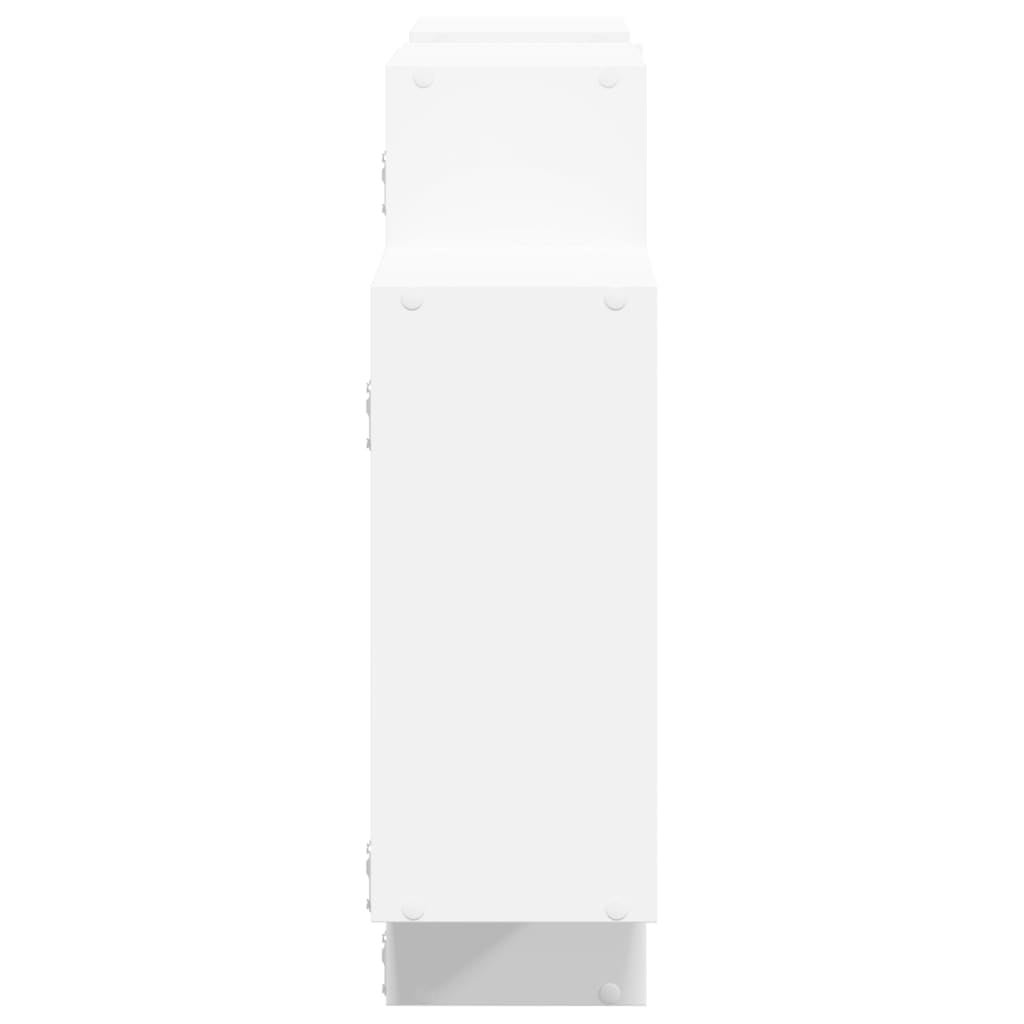 Étagère murale - Étagère flottante blanc 159x18x65 cm bois d'ingénierie em146 - 5