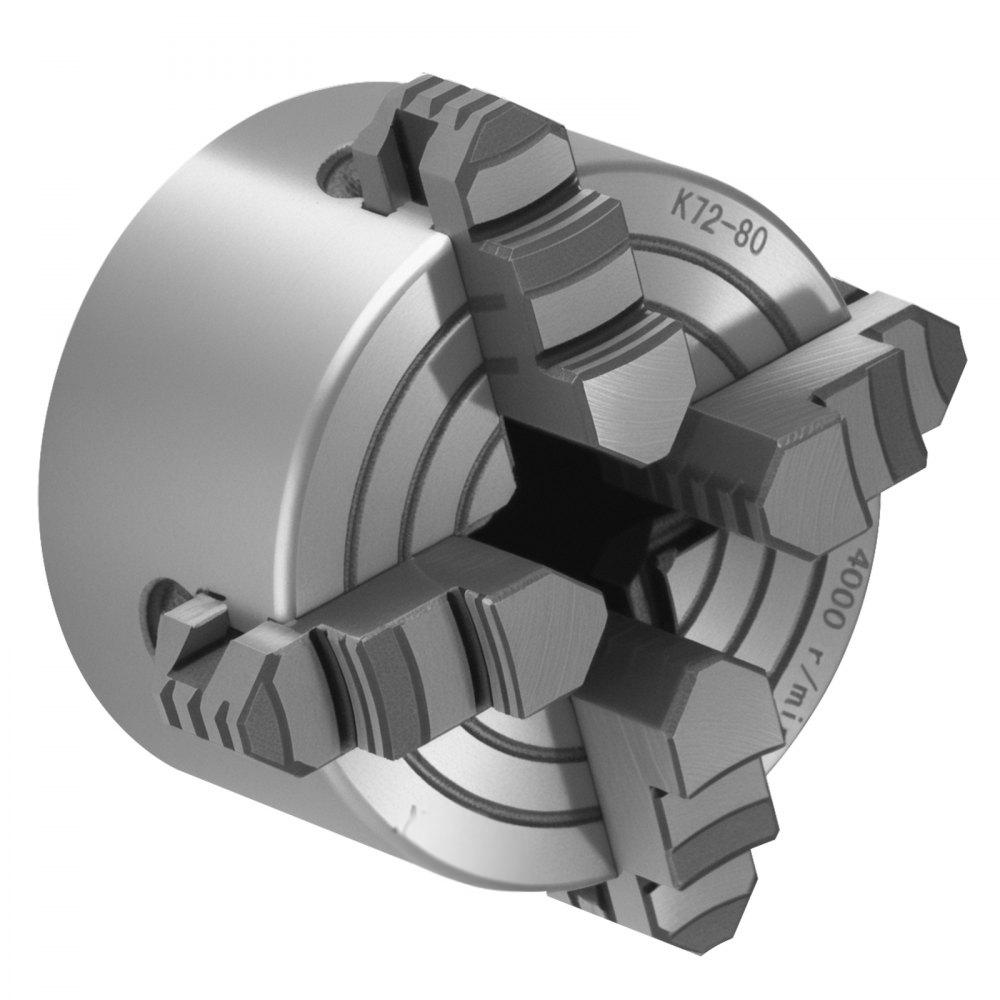 Castelo de aperto auto-centrante 80 mm com 3 garras para tornos e fresadoras TEKMAQUINAS - 3