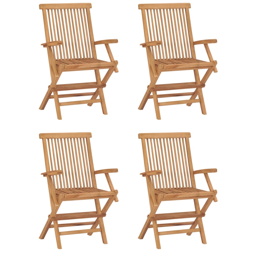 Maison Exclusive - Set da Pranzo Pieghevole per Esterni 5pz Legno Massello di Teak - 7