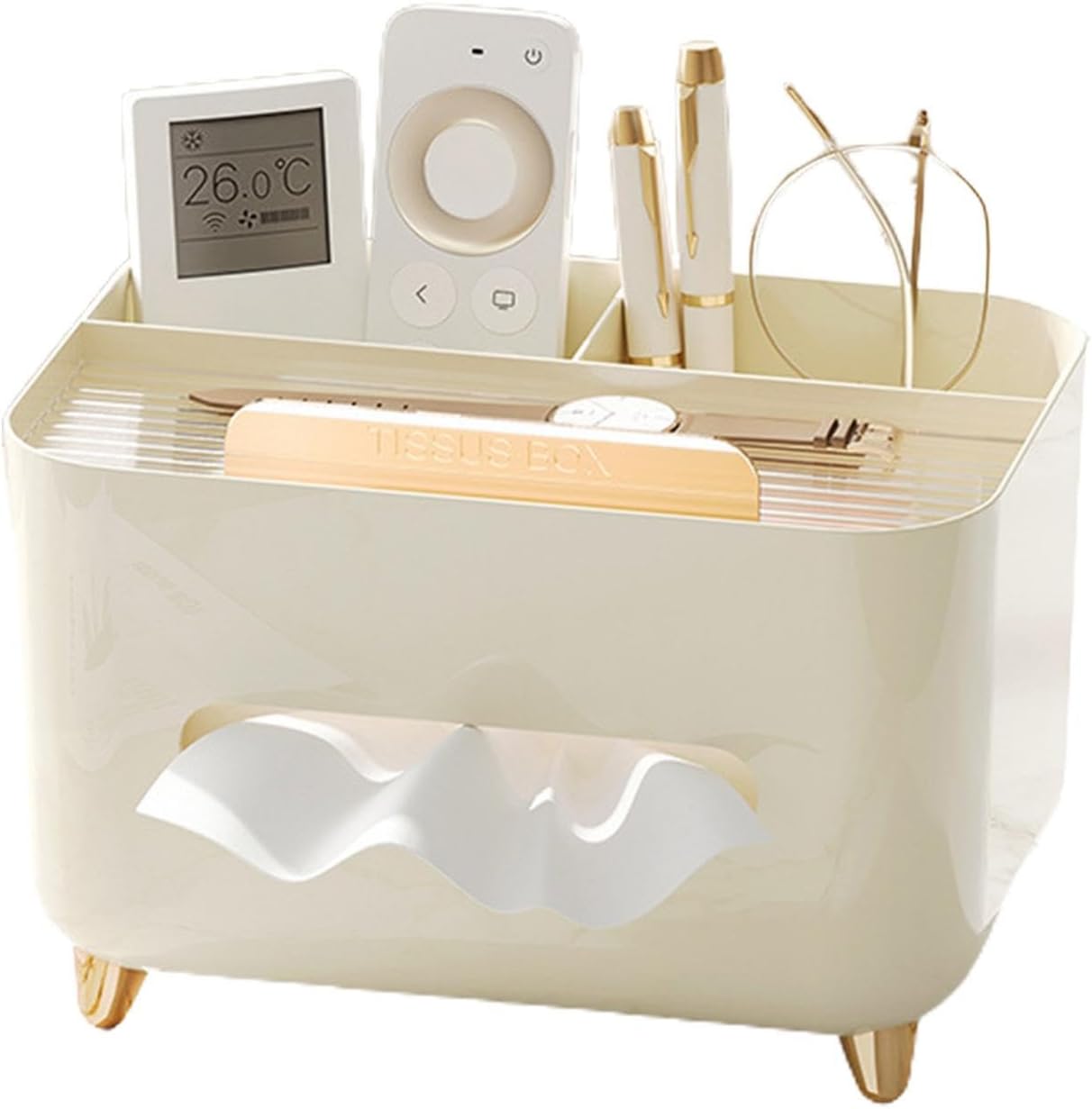 Pojemnik na chusteczki, organizer na stolik nocny w łazience – wielofunkcyjny pojemnik na chusteczki