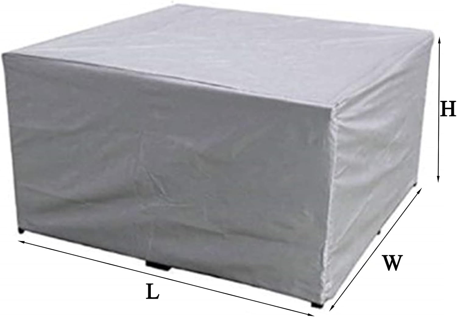 Housse de protection rectangulaire pour meubles de jardin, imperméable, anti-poussière, anti-UV, pour chaise ou table de jardin 120×120×85cm - 4