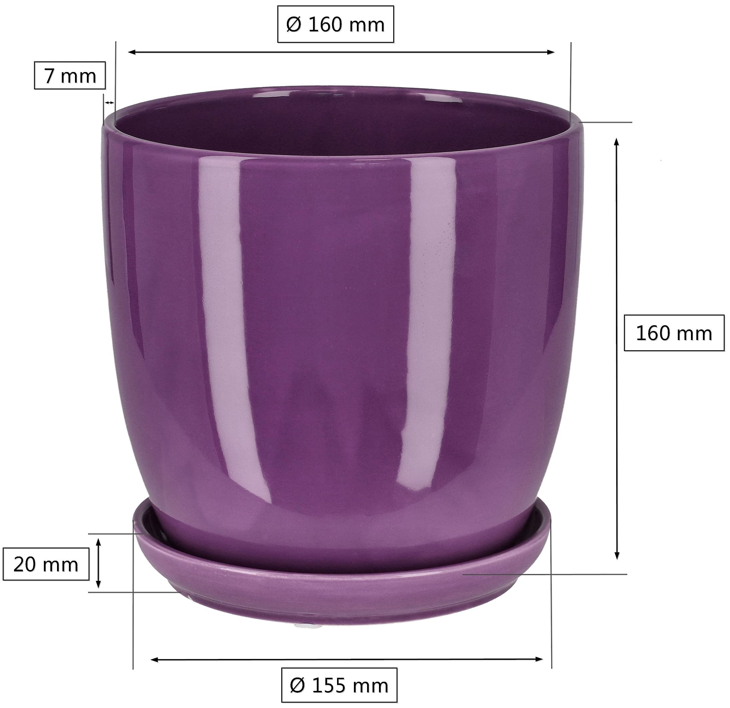 2x doniczka 16 osłonka ceramiczna donica podstawka - KOTARBAU - 2