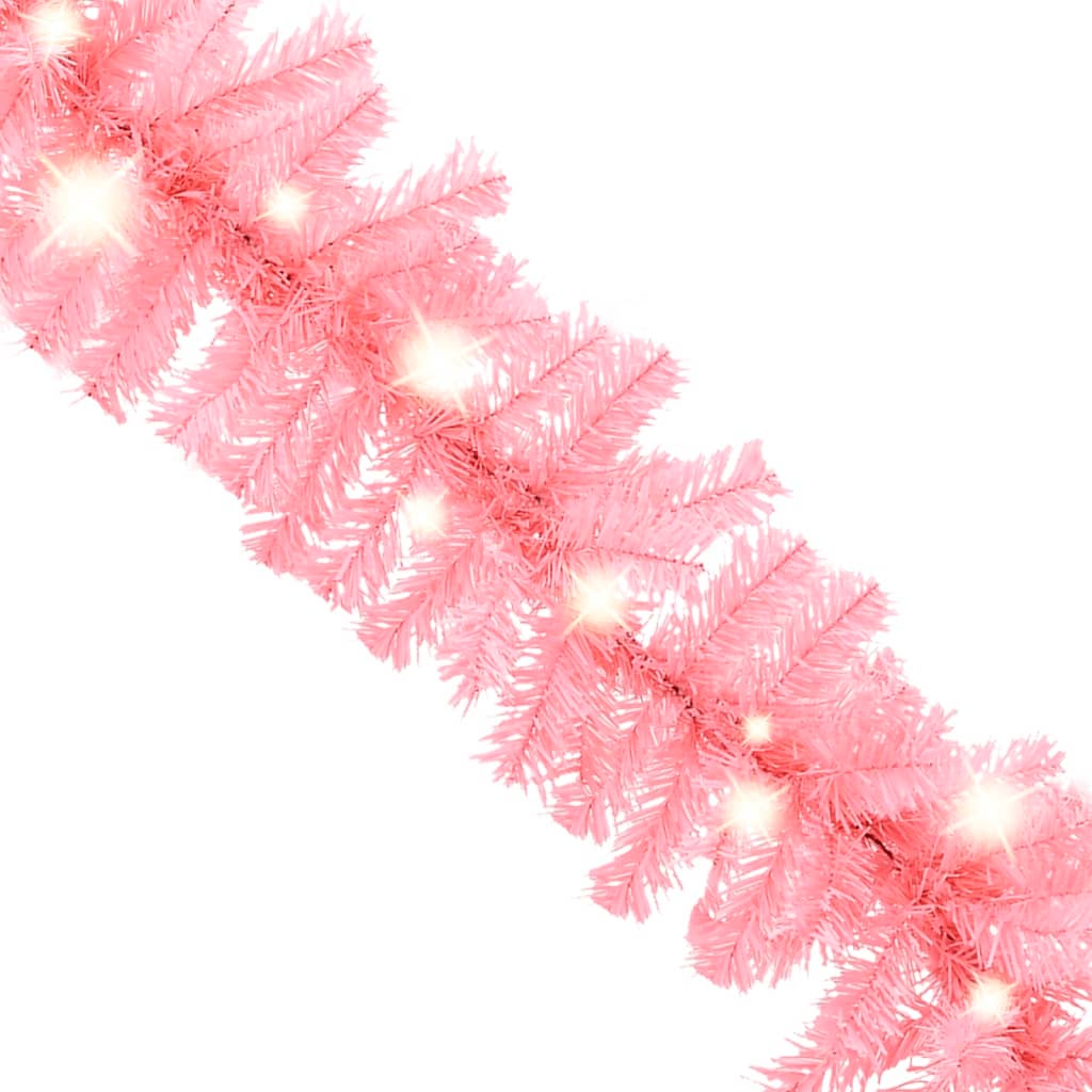 Maison Exclusive - GMaison Exclusive - rlanda Natalizia con Luci a LED 20 m Rosa - 3