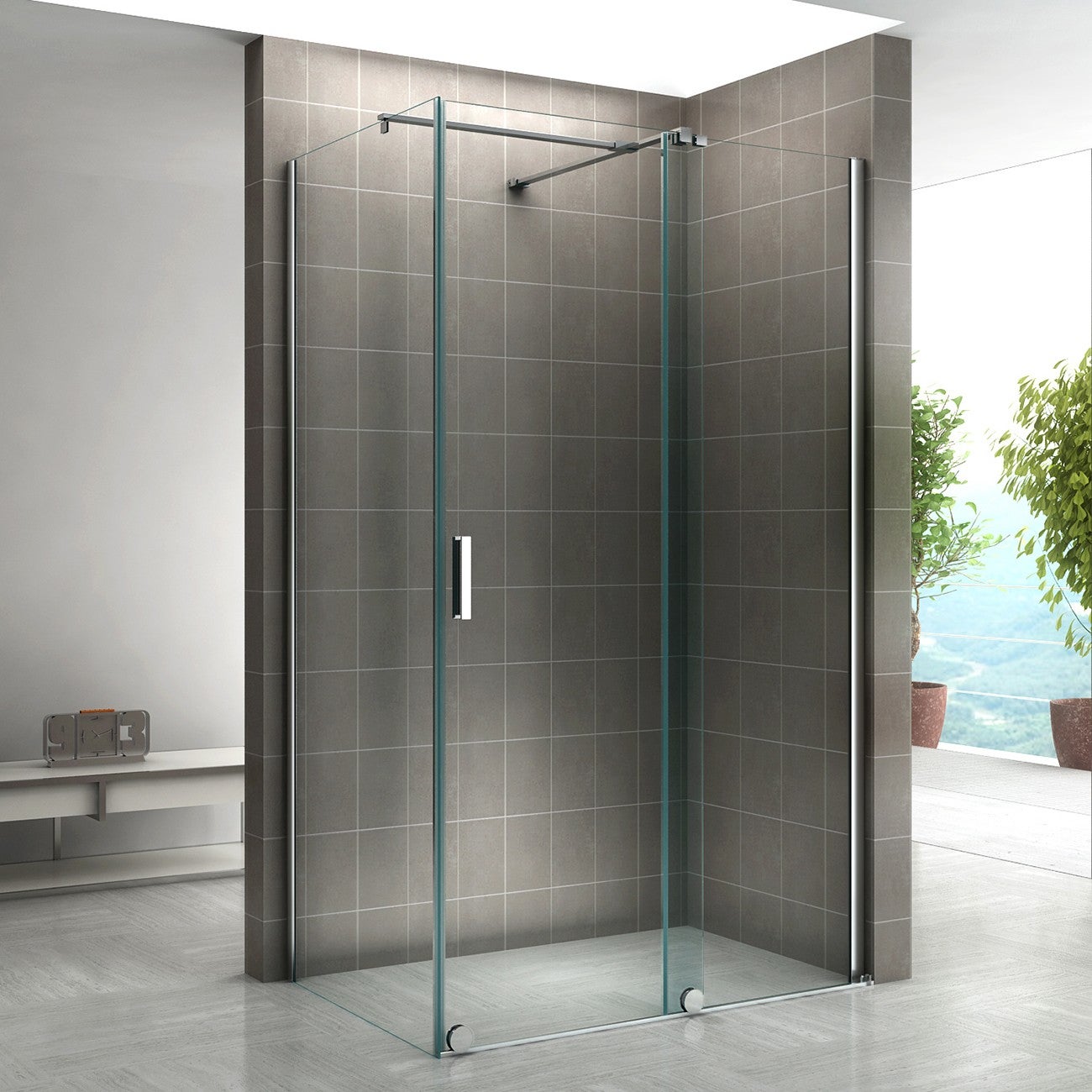 Mexen Rox porte de douche coulissante 110 cm, transparent, noir   8C2 115 000 70 00