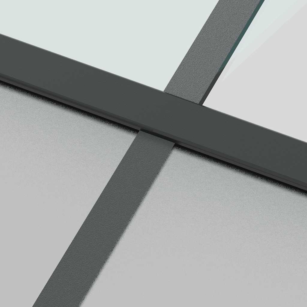 Puerta corredera herrajes negro 102,5x205 cm vidrio templado vidaXL - 8