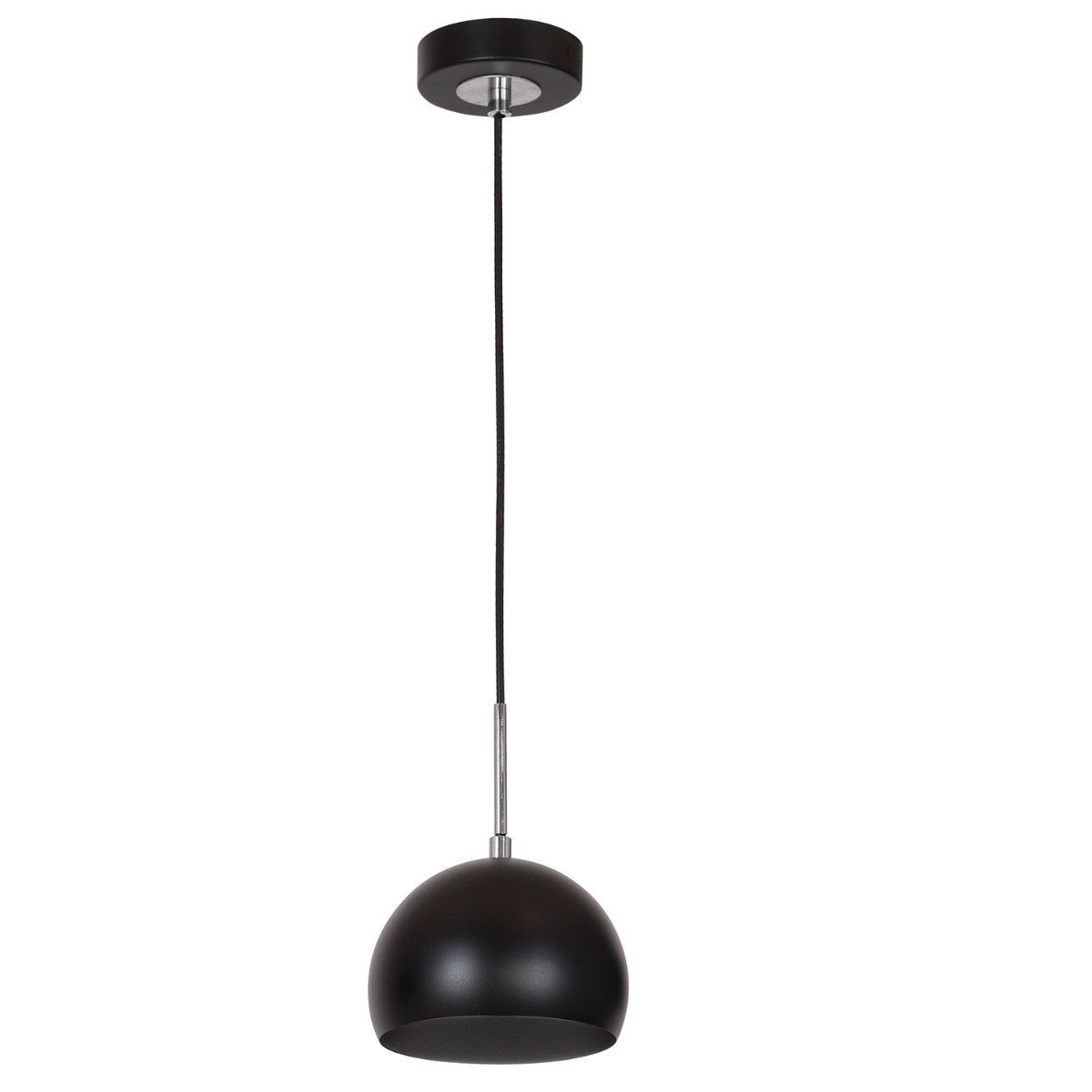 Lampa wisząca Cool czarny mat-chromowana 1xE27x15W wym: 110 x 15 x 15 cm metal Luminex