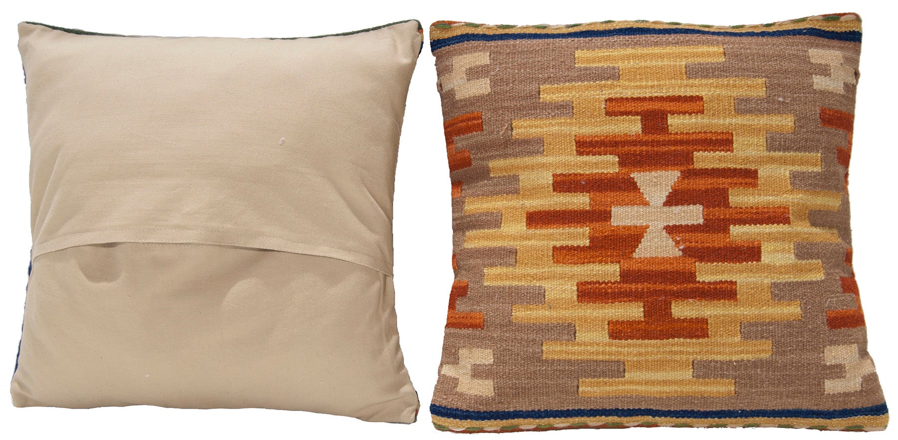 Oryginalna ręcznie robiona poduszka Kilim Square 40x40 cm