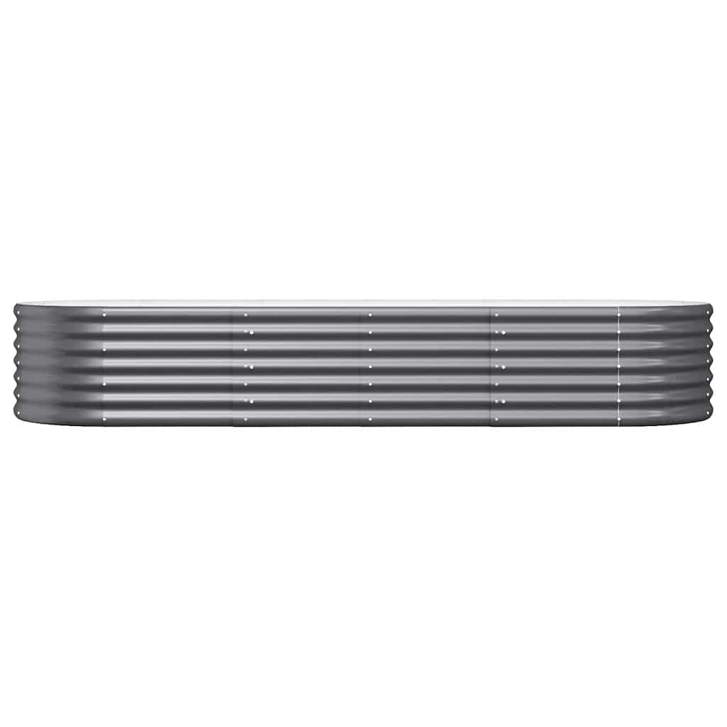vidaXL Lit surélevé de jardin Acier galvanisé Anthracite - 3
