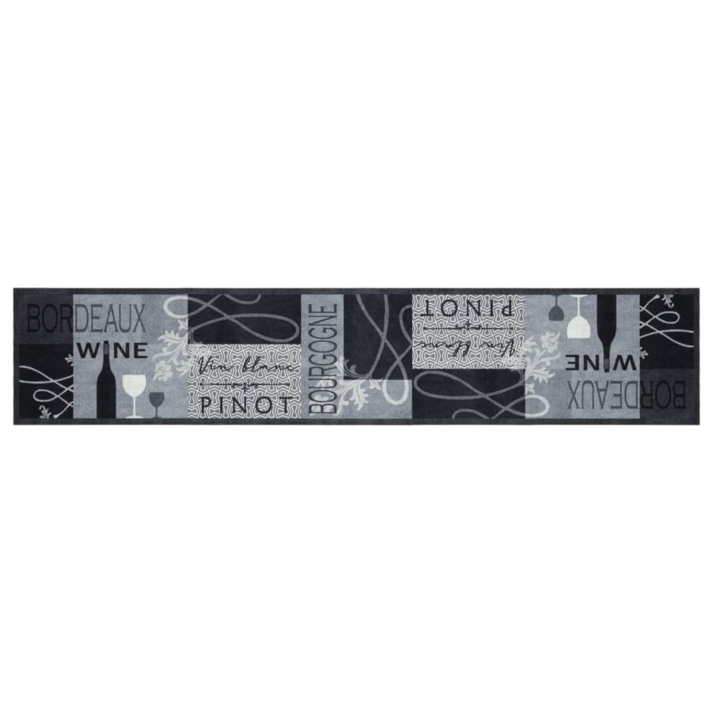 Tappeto Runner Cucina Moderno - 110x320 Cm - Antiscivolo E Lavabile - Motivo Astratto 3D